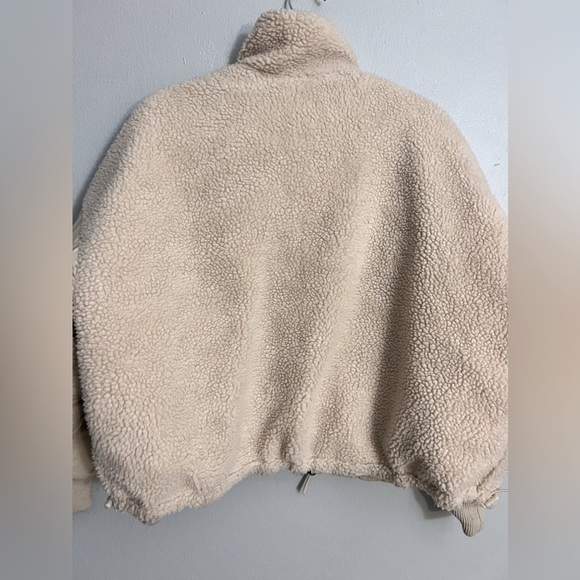 Beige double sided puffer jacket - Picture 3 of 4